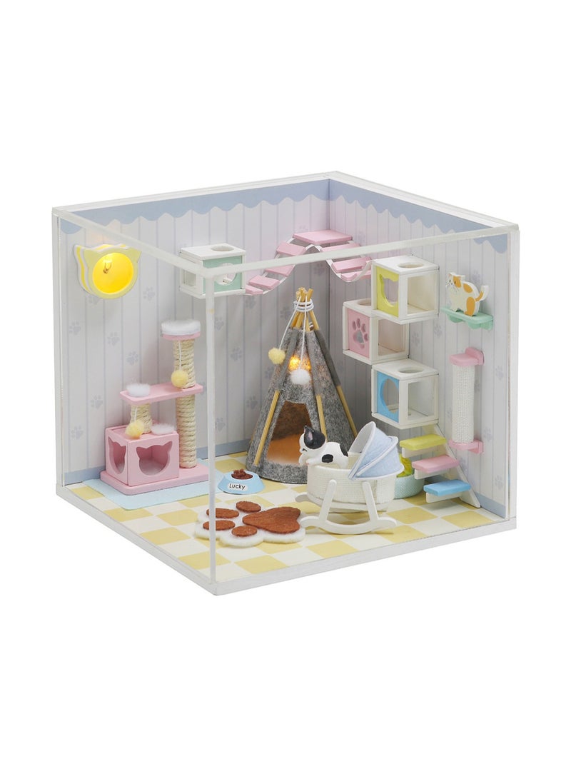 Pet House Diy Micro House Kit Crafts Toys For Adults And Kids Mini House Building Kit Gift - Image 1