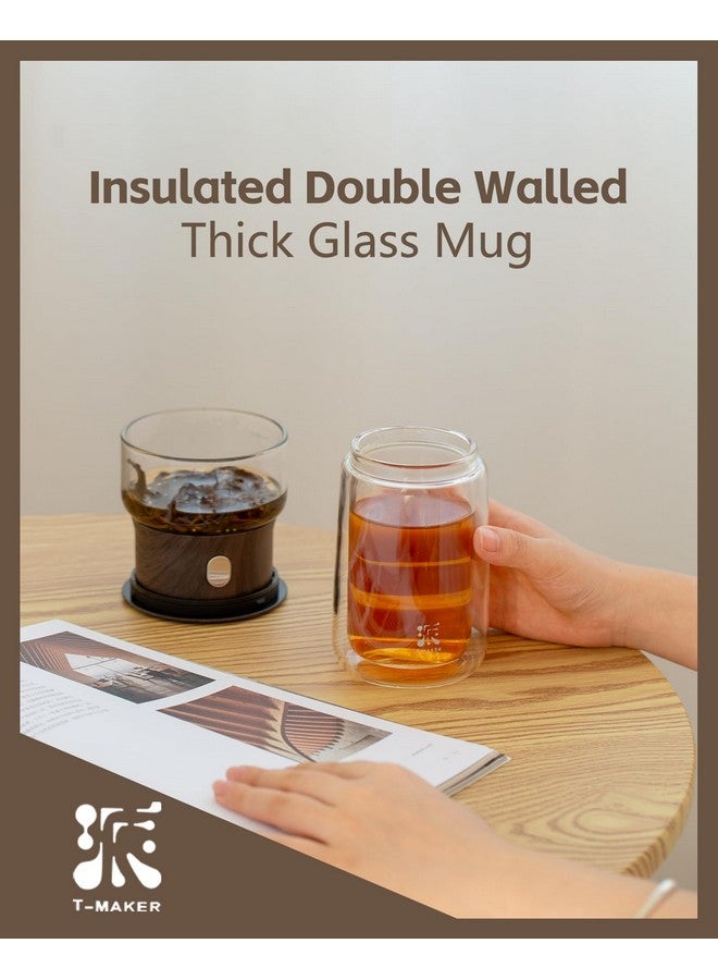 ZENS Novelty Smart One Touch Tea Maker, Small Glass Teapot Stainers for Loose Tea Steeper, Solo 3-in-1 Glass Tea Brewer with Insulated Tea Cup for Hot Gongfu Tea with Portable Tea Kits, Tea Gifts - Image 5