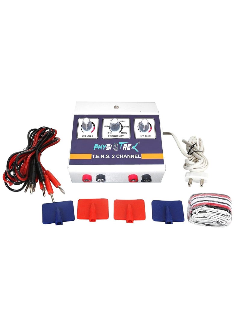 PHYSIOTREX® Physiotherapy Equipments Transcutaneous Electrical Nerve Stimulation (TENS) 2 Channel Machine - Image 2
