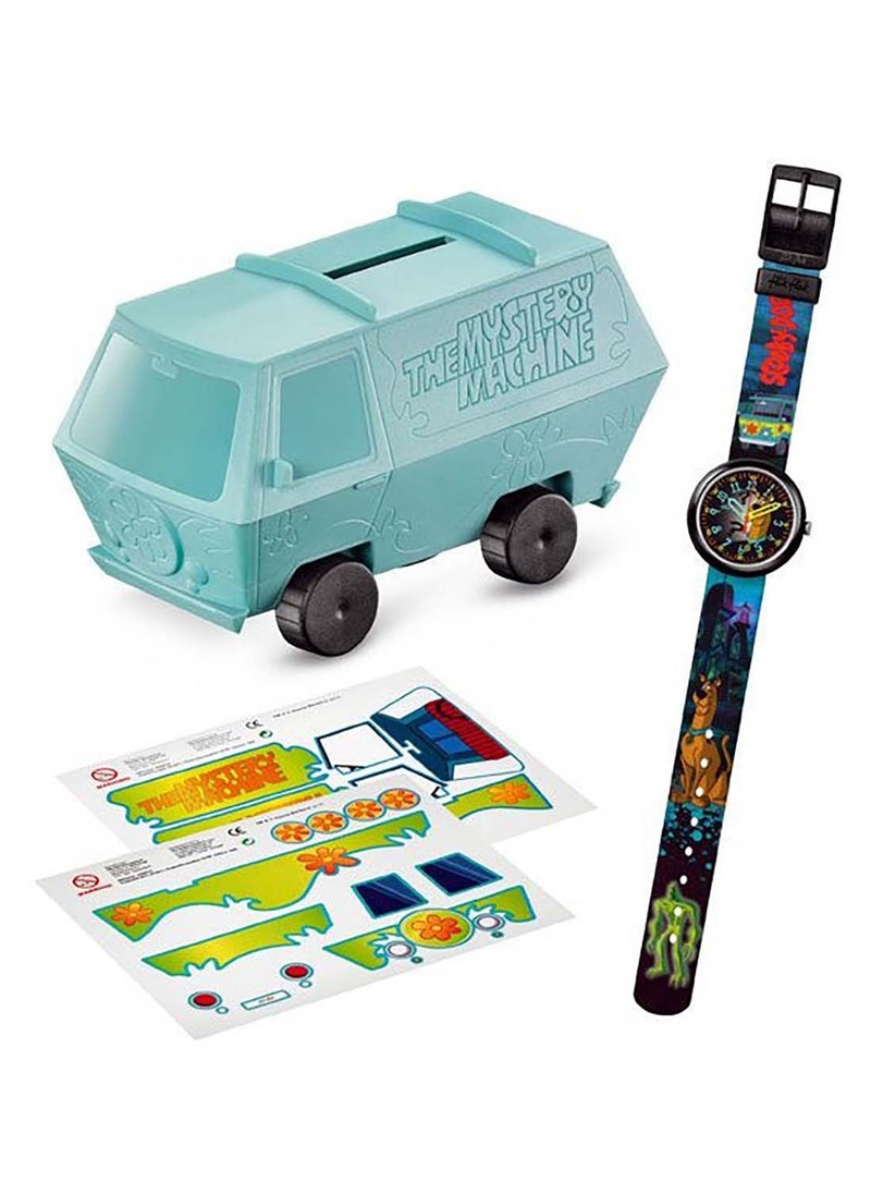 Swatch - Kids Unisex Scooby-Doo & Mystery Machine Quartz Movement Water Resistant Wrist Watch - 32 Mm - Image 1