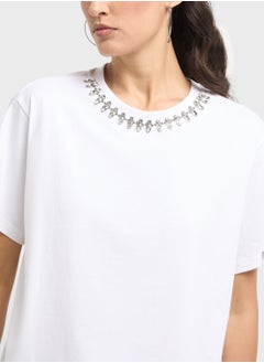 ONLY Embellished Crew Neck Top  - Image 3