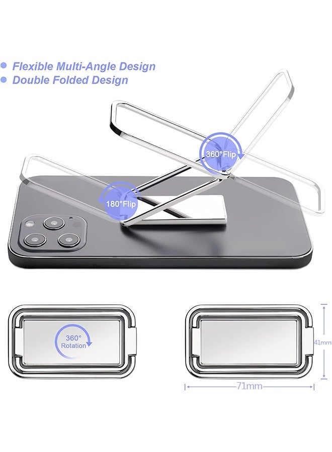 Ant Magnetic Cell Phone Ring Holder 360° Rotation Foldable Metal Ultra-Thin Back Grip Stand Kickstand for Phone Tablets Car Mount Everyday Use - Image 2