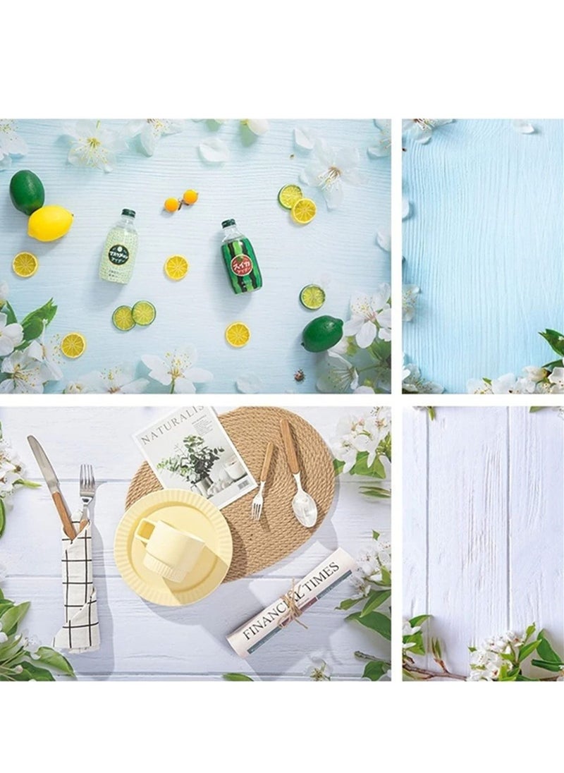 Generic - 60*90 Photography Background Double Sided 2 Patterns Waterproof Premium Texture Backdrop Wall Video Displaying Props for ins Style Jewelry/Food Photoshoots (flower) - Image 1