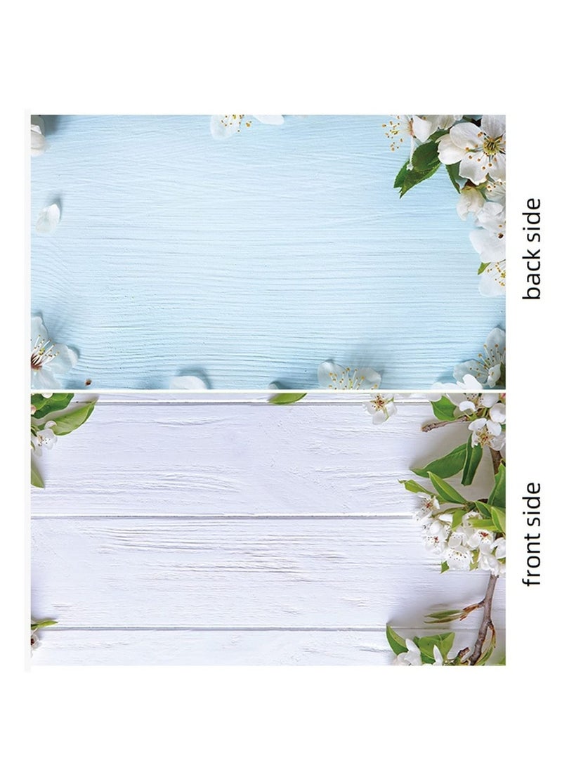 Generic - 60*90 Photography Background Double Sided 2 Patterns Waterproof Premium Texture Backdrop Wall Video Displaying Props for ins Style Jewelry/Food Photoshoots (flower) - Image 1