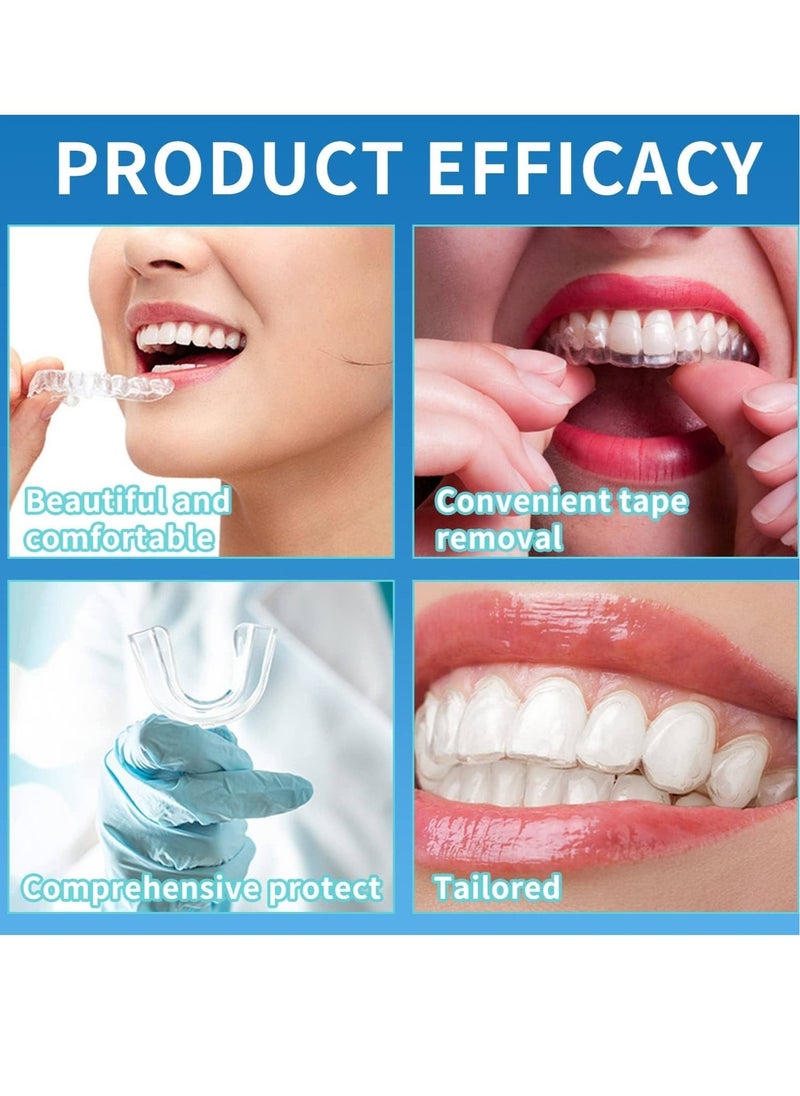 8 Pcs 2 Sizes Mouth Guard for Teeth Grinding Clenching Teeth at Night Upgraded Moldable Mouth Guards Stops Bruxism and Teeth Clenching 2 Sizes with Two Travel Cases Dental Care Night Guards