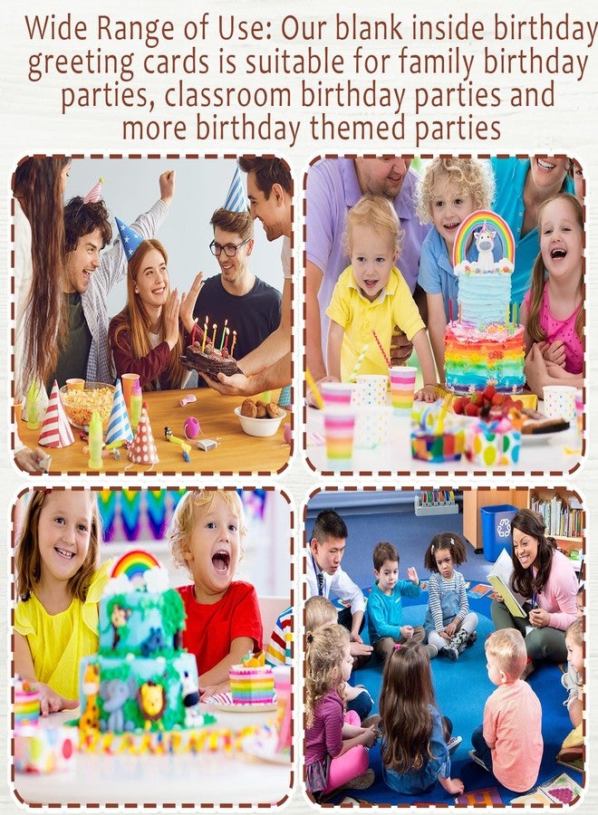 Lemosae 200 Set Unique Happy Birthday Card Bulk with Envelope and Sticker Blank Greeting Card Large 5 x 7 Inch Suitable for Office Kids Women Men, 20 Styles(Retro Style) - Image 5