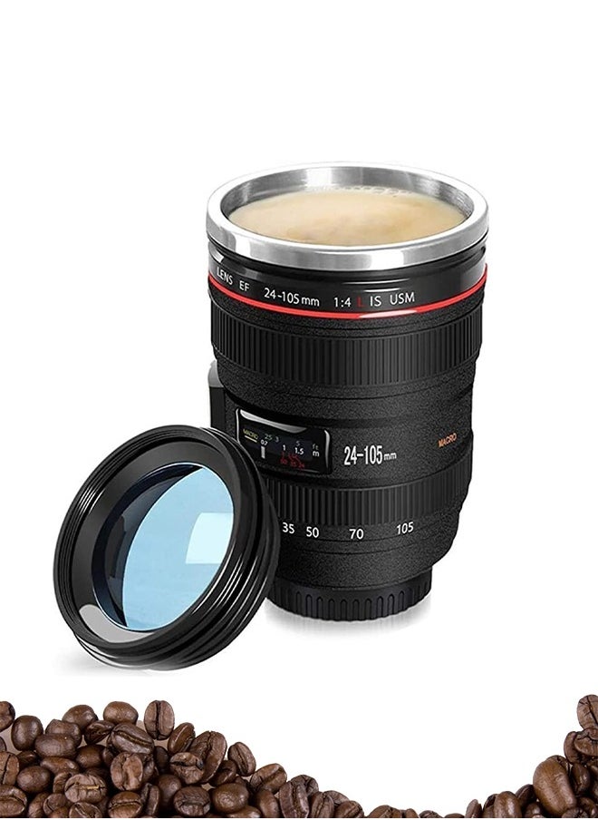 Sweet Life - Camera Lens Coffee Mug, Fun Photo Stainless Steel Lens Mug Thermos Great Gifts for Photographers, Home Supplies, Friends, School Rewards - Image 1