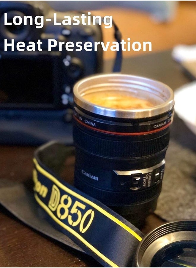 Sweet Life - Camera Lens Coffee Mug, Fun Photo Stainless Steel Lens Mug Thermos Great Gifts for Photographers, Home Supplies, Friends, School Rewards - Image 1