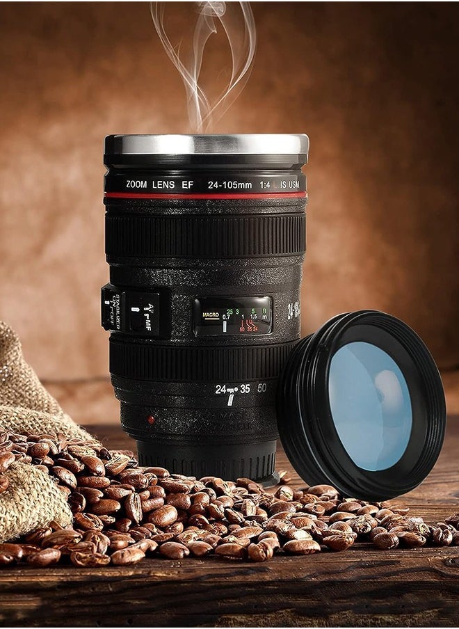 Sweet Life - Camera Lens Coffee Mug, Fun Photo Stainless Steel Lens Mug Thermos Great Gifts for Photographers, Home Supplies, Friends, School Rewards - Image 1