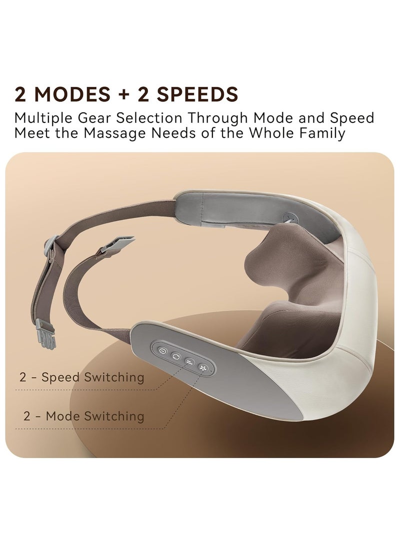FARROBIZZ Mini Shiatsu Neck Massager, Shoulder Neck Massager with Heat for Pain Relief Deep Tissue, Neck, Back, Shoulder, Leg Electric Kneading Massager, Perfect Gifts for Men Women Dad Mom (Grey) - Image 5