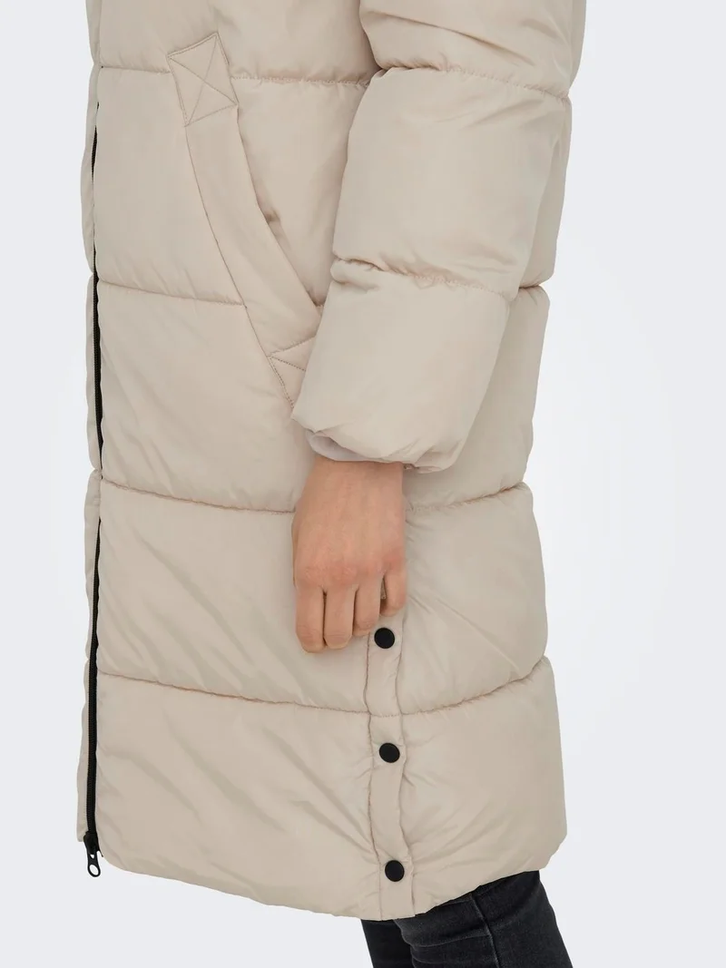 ONLY Hooded Puffer Stone Women's Coat 15304786