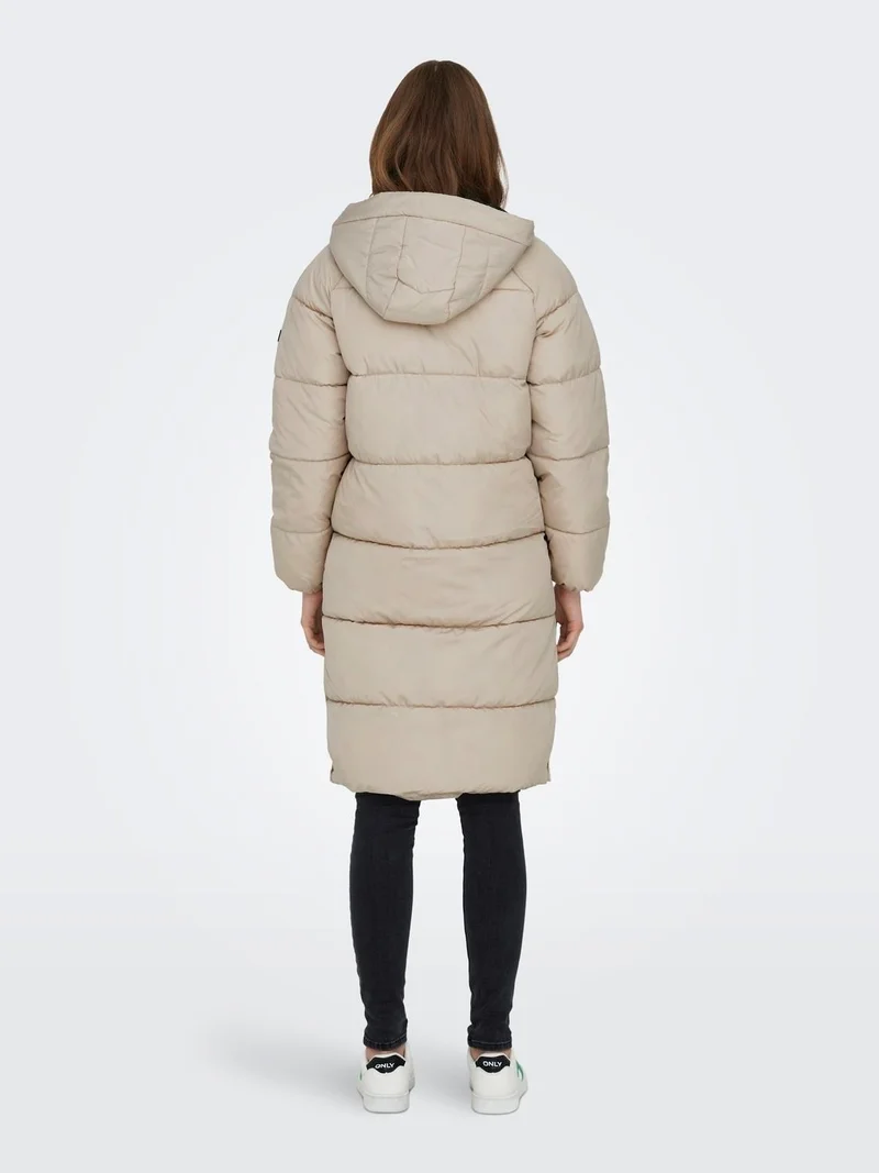 ONLY Hooded Puffer Stone Women's Coat 15304786