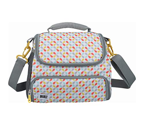 BUILT Insulated Lunch Bag with The Stylist Design Polyester GreyWhite 185 x 27 x 21 cm