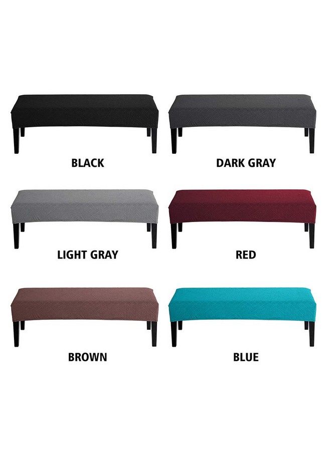 Balana Jacquard Dining Room Bench Covers Stretch Spandex Upholstered Bench Slipcoverantidust Removable Bench Slipcover Washable Bench Seat Protector Cover For Living Room Kitchen - Image 4