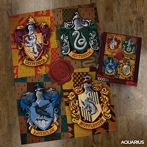 Aquarius Harry Potter Puzzle House Crests (1000 Piece Jigsaw Puzzle) - Officially Licensed Harry Potter Merchandise & Collectibles - Glare Free - Precision Fit - 20x28in - Image 3