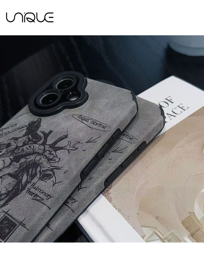 Unique - Compatible with iPhone 16 Case - Graffiti Heart Phone Case - Stylish TPU Drop Protection - Image 1