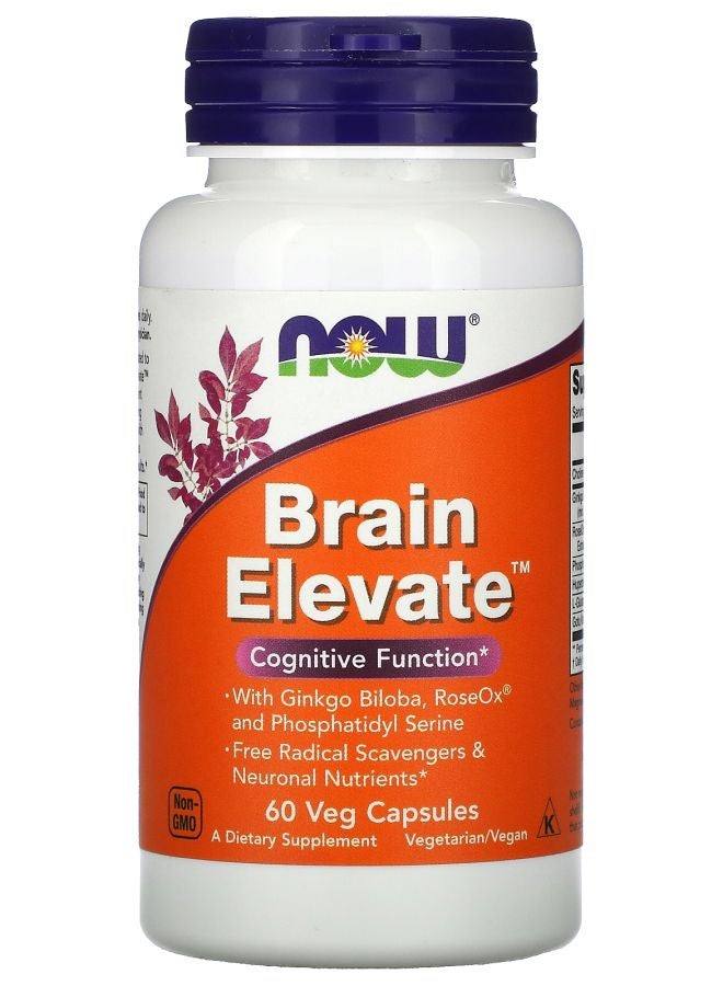 now Brain Elevate 60 Veg Capsules