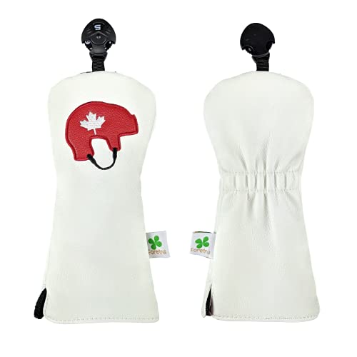 Foretra Driver Headcover Golf Club Covers Canada Hockey Novelty Hybrid Fairway Wood Head Cover Golf Accessories for Most Brands - Image 4