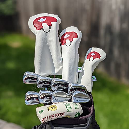 Foretra Driver Headcover Golf Club Covers Canada Hockey Novelty Hybrid Fairway Wood Head Cover Golf Accessories for Most Brands - Image 5