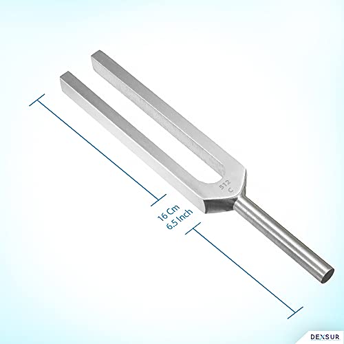 DEXSUR Medical Grade Aluminum Alloy Sensory Professional Instrument for DNA Repair Healing Tuning Forks Sound Healing Fork, One Each of C 512 Tuning Fork - Image 4