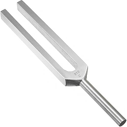 DEXSUR Medical Grade Aluminum Alloy Sensory Professional Instrument for DNA Repair Healing Tuning Forks Sound Healing Fork, One Each of C 512 Tuning Fork - Image 1
