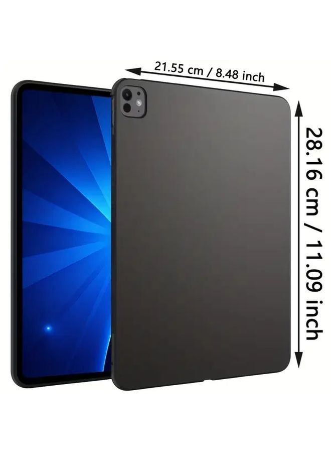 Slim Lightweight Case For iPad Pro 13 Inch M4 Tablet Black Protective Cover - Image 2