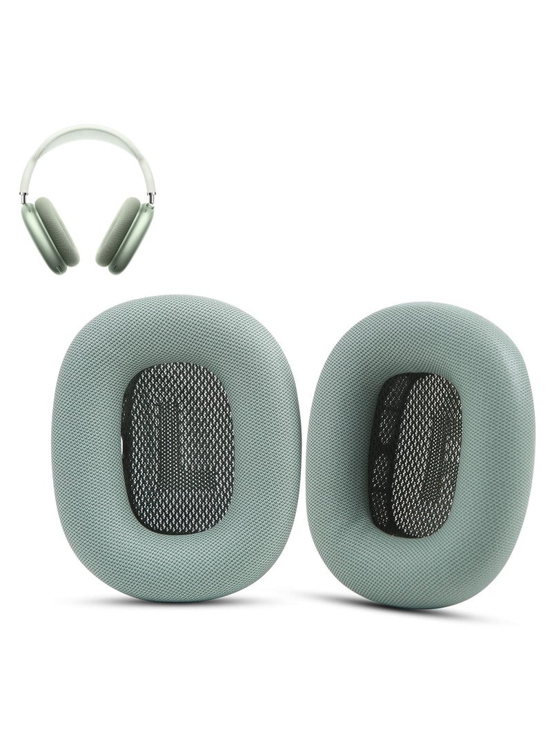 SYOSI - Ear Pads for AirPods Max Earmuffs Headband Ear Cups Replacement Sponge Cover Cloth Ear Cushion Cover Magnetic Headphone Accessories with Knitted Mesh Memory Foam Green - Image 1