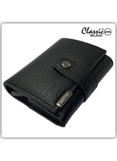 Classic Milano Classic Milano Faux Leather RFID Blocking Pop Up Wallet for Men and Women - Automatic Card Holder Wallet with Pop-up Design - Secure, Compact Credit Card Holder for Men - Stylish Wallet for Men & Women’s RFID Card Wallet  - Image 1