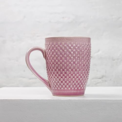 The Earth Store Purple Check Coffee Mug Set of 2 Ceramic Mugs to Gift to Best Friend, Tea Mugs, Microwave Safe Coffee Mugs, Ceramic Tea Cups - Image 3