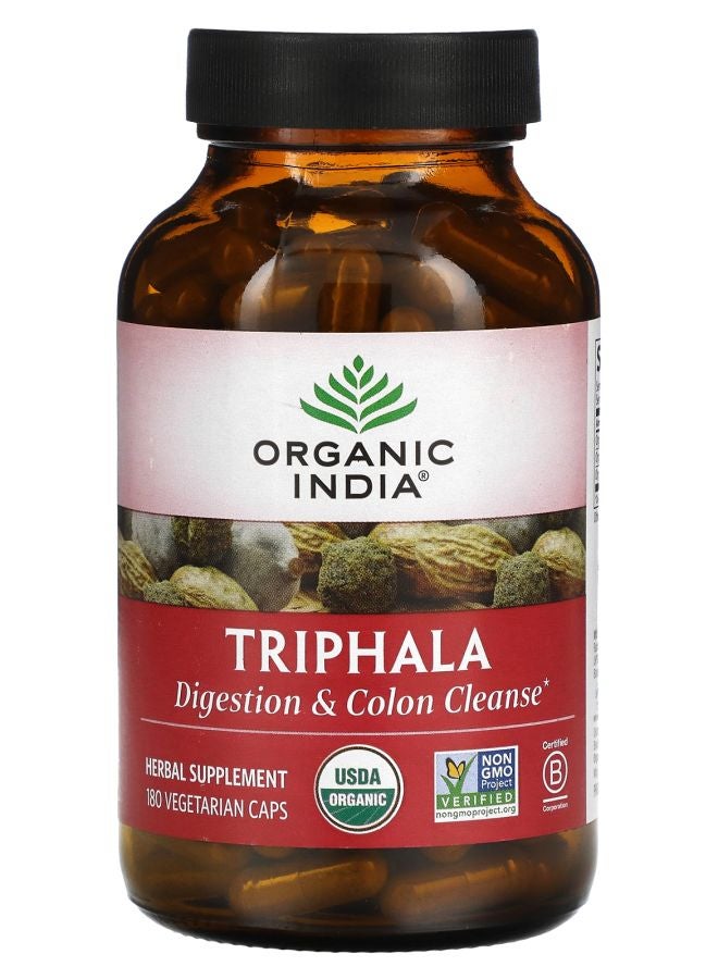 Organic India Triphala 180 Vegetarian Caps 