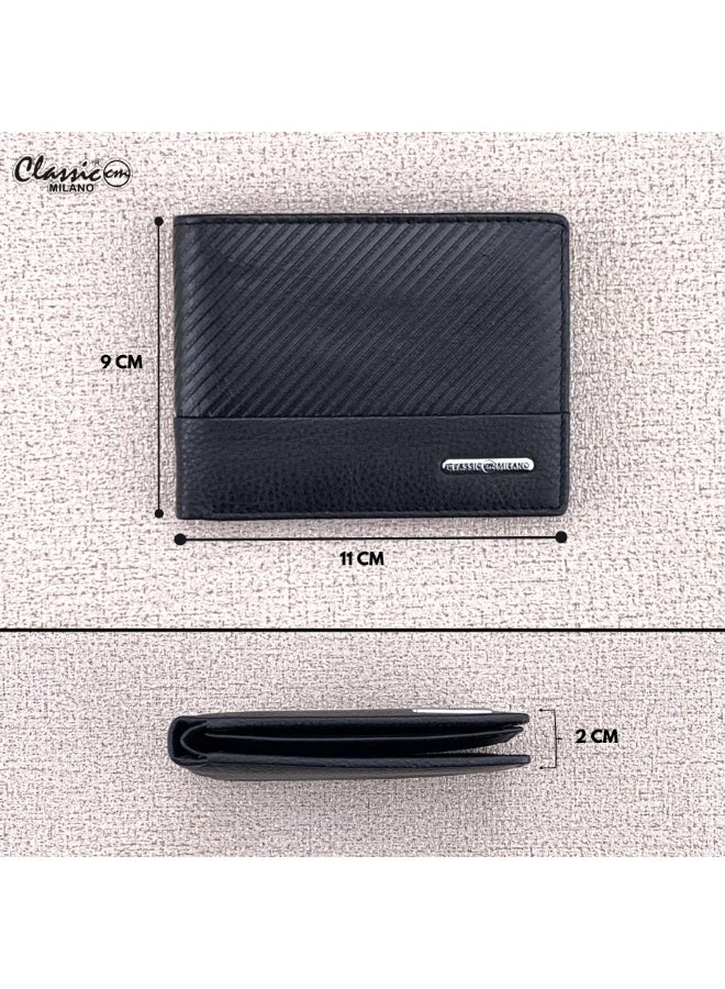 Classic Milano Genuine Leather Wallet for Men – Slim Bifold Men’s Wallet with RFID Blocking, Multiple Card Slots – Stylish Mens Purse Wallets Gift for Husband, Father - Image 4