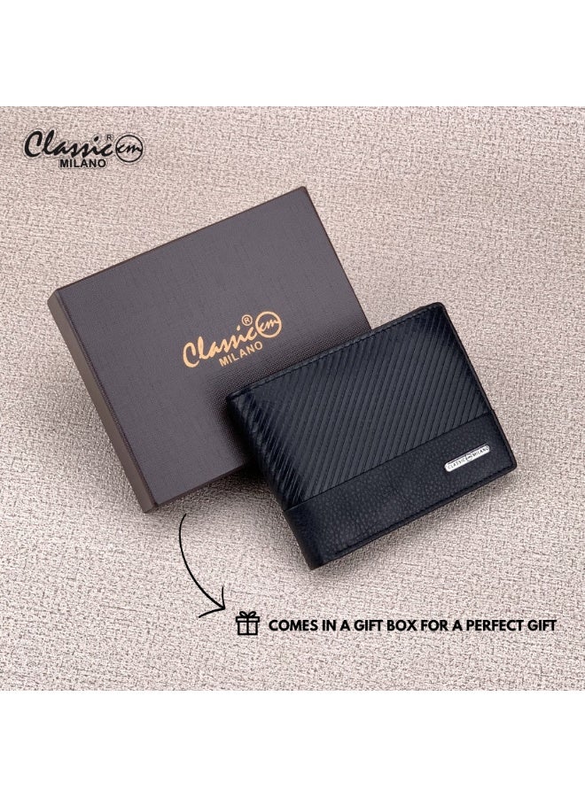 Classic Milano Genuine Leather Wallet for Men – Slim Bifold Men’s Wallet with RFID Blocking, Multiple Card Slots – Stylish Mens Purse Wallets Gift for Husband, Father - Image 5