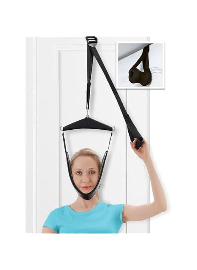 Arabest Cervical Neck Traction Device Over-The-Door,Portable Neck Stretcher,Effective Home Physical Therapy for Neck Pain Relief  - Image 1