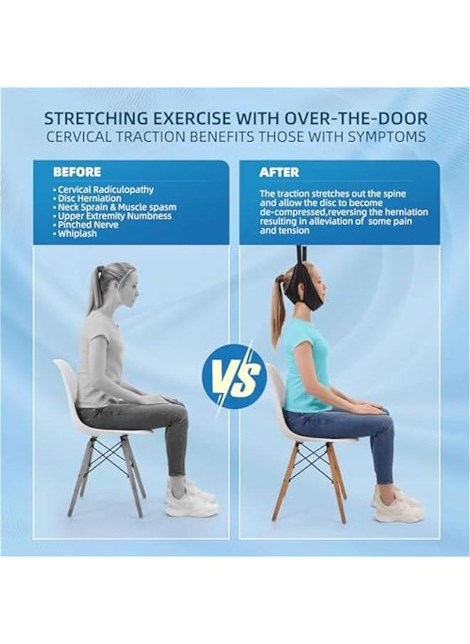Arabest Cervical Neck Traction Device Over-The-Door,Portable Neck Stretcher,Effective Home Physical Therapy for Neck Pain Relief  - Image 2