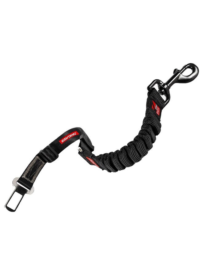 EzyDog Zero Shock Click  Shock Absorbing Dog Seat Belt Car Harness Attachment For Dogs  Adjustable Dog Restraints Seatbelts For Car Travel And Safety  (20In  26In, Black) - Image 1