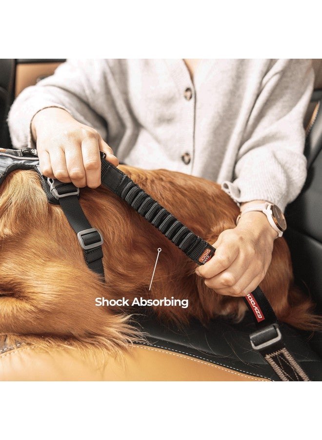 EzyDog Zero Shock Click  Shock Absorbing Dog Seat Belt Car Harness Attachment For Dogs  Adjustable Dog Restraints Seatbelts For Car Travel And Safety  (20In  26In, Black) - Image 2