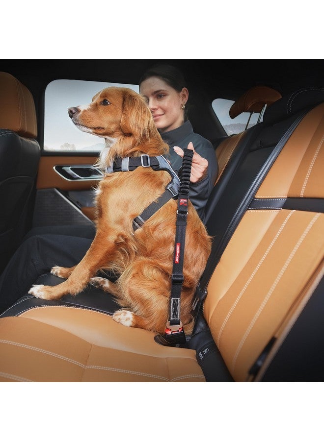 EzyDog Zero Shock Click  Shock Absorbing Dog Seat Belt Car Harness Attachment For Dogs  Adjustable Dog Restraints Seatbelts For Car Travel And Safety  (20In  26In, Black) - Image 3