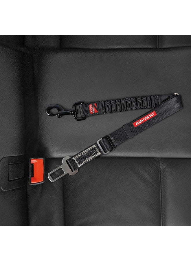 EzyDog Zero Shock Click  Shock Absorbing Dog Seat Belt Car Harness Attachment For Dogs  Adjustable Dog Restraints Seatbelts For Car Travel And Safety  (20In  26In, Black) - Image 4