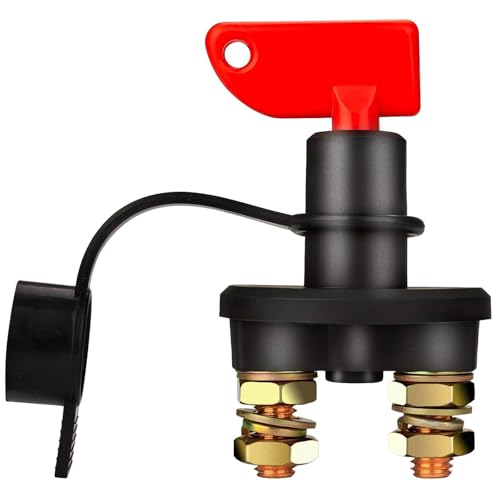 Jtron Car Battery Switch Disconnect 12v 200A Cut Off RV Battery Isolator Switch with 2 Keys for RV Ship Boat Small Yacht Camper Truck - Image 1