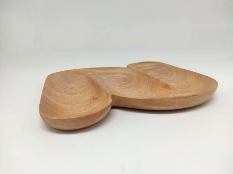 FERRA INDICA S Shaped Wood Serving Platters Wooden Tray, Gambhar Wood Serving Platter, Handcrafted Decorative Trays for Coffee Table, Wooden Serving Tray, Decorative Trays for Home Decor - Image 3