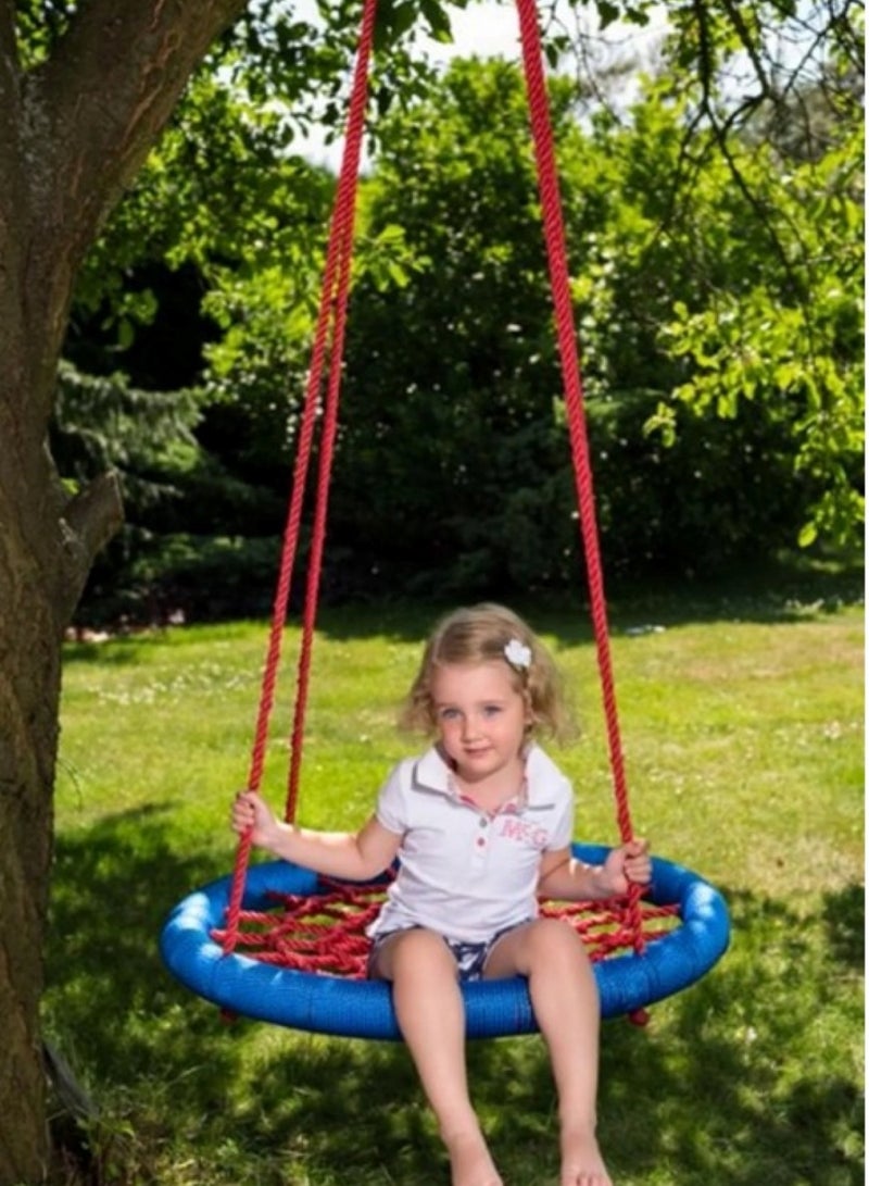 أرجوحة خارجية على شكل شبكة عنكبوت دائرية بألوان متنوعة - Image 2