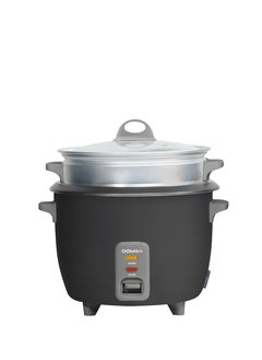 DOMEA 1L Electric Rice Cooker, 400W with Extendable Steamer Tray, Removable Nonstick Cooking Bowl, Fast Cooking & Steaming for Rice, Vegetables, Soups, Stews, Porridge, Warm & Cook Light Functions  - Image 2
