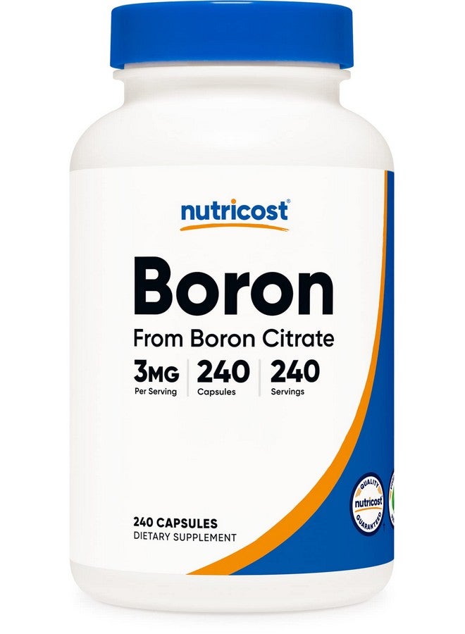 Nutricost Boron 3Mg Supplement 240 Vegetarian Capsules Gluten Free And Nongmo - Image 2