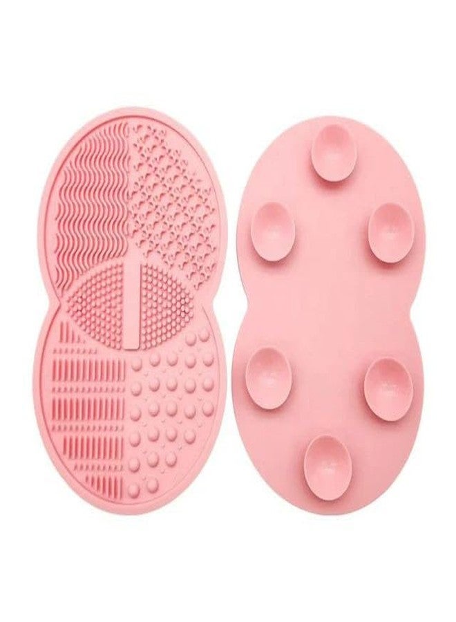 BKQPTL Makeup Brush Cleaning Mat,Silicone Makeup Brush Cleaner, Cosmetic Spa Brush Cleaning Mat Portable Washing Tool Scrubber with Suction Cup (1 Piece, Multicolor) - Image 4