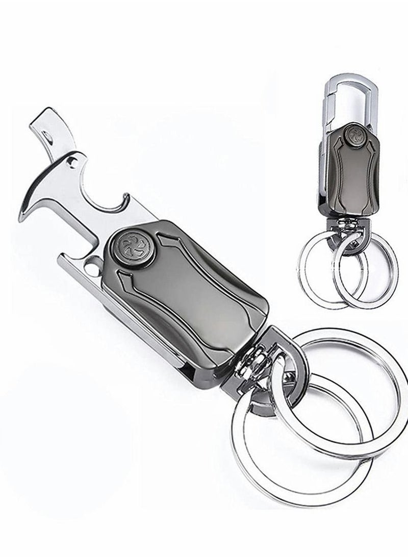 Y&D - Multifunction Heavy Duty Keychain, Mobile phone holder, Fidget Spinner, Bottle Opener, Carabiner Car Key Chains for Men and Women - Image 1