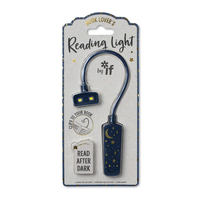 IF Compact Book Light - Moon & Stars, Dark Blue/Gold - Image 1