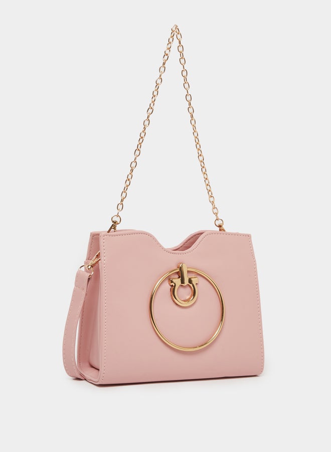 Styli Drop Metal Accent Handbag with Chain Strap - Image 1