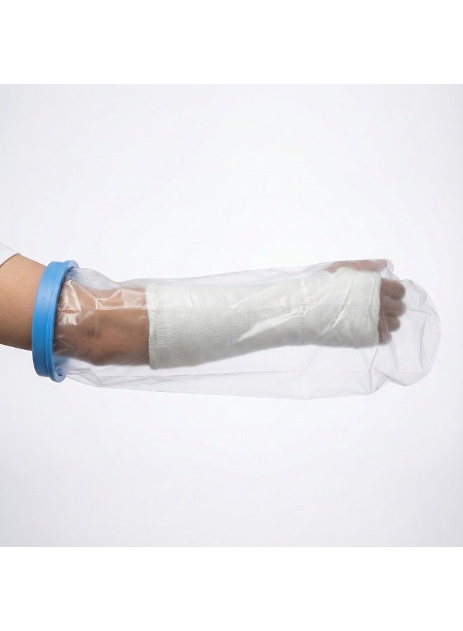 غطاء لذراع مقاوم للماء قابلٌ لإعادة الاستخدام شفاف من الكوع للرسغ - Image 1