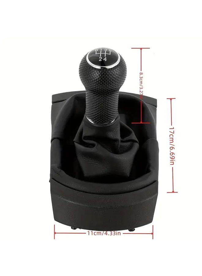 Redline 5 Speed Gear Shift Knob With PU Leather Boot For Seat Ibiza 2002 To 2010 - Image 2