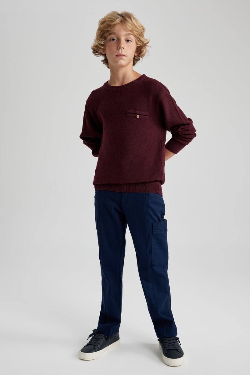DeFacto Boy Crew Neck Knitted Pullover  - Image 3